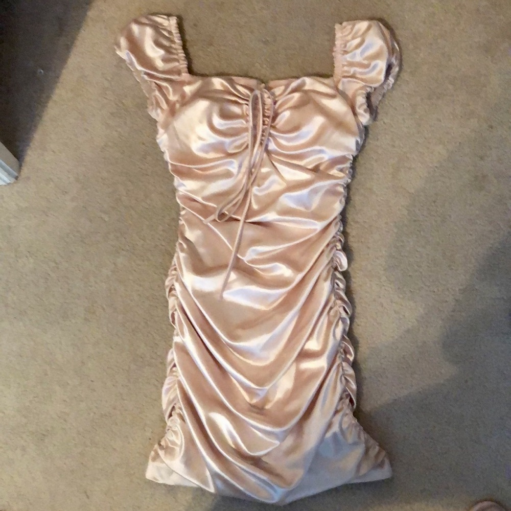 mini ruched dress